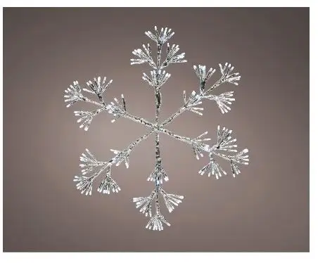 3.5 FT X 3 FT Cool White 480 LED Snowflake With Flashing Effect -Christmas decorations 8720194971017