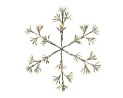 3 FT X 3.5 FT 480 LED Warm White Snowflake With Flashing Effect