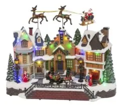 14.5" Animated Musical Village