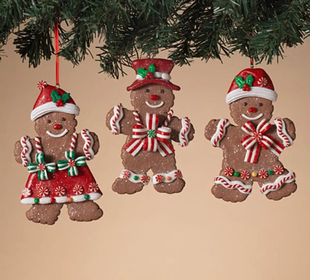5" Dough Gingerbread Man Ornament Set Of 12 3 5" Dough Gingerbread Man Ornament Set Of 12