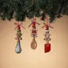 5" Dough Utensil Assorted Ornament Set Of 12 -Christmas decorations 8729367304 1