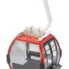 3" Red & Black Ski Lift Gondola 1:32 Scale 2 3" Red & Black Ski Lift Gondola 1:32 Scale -Christmas decorations 9120036460454