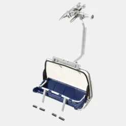 5" Blue & Silver 4 Seater Lift Chair 1:32 Scale