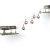 Mini Red & Black Ski Lift Ho Omega 1:87 Scale -Christmas decorations 9120071235444