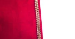 4" X 10 YD Royal Red Diamond Trim Ribbon -Christmas decorations 9263255211C